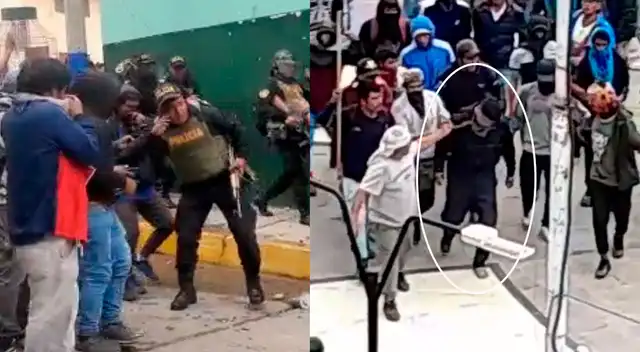 Agentes del orden fueron también secuestrados por los manifestantes.
