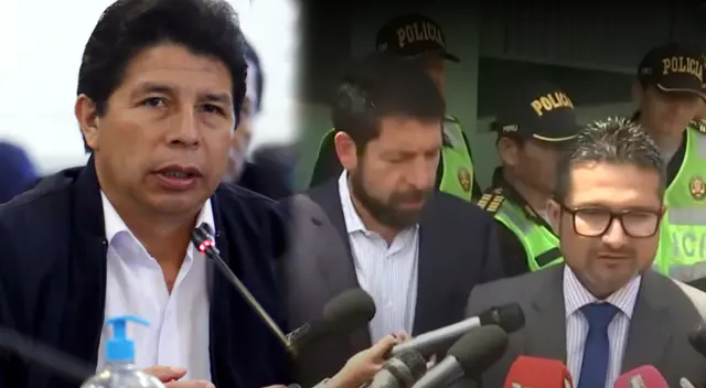 Abogados de Pedro Castillo, declaran ante la prensa y hacen un pedido a la PNP y FF. AA. Abogados de Pedro Castillo, declaran ante la prensa y hacen un pedido a la PNP y FF. AA.