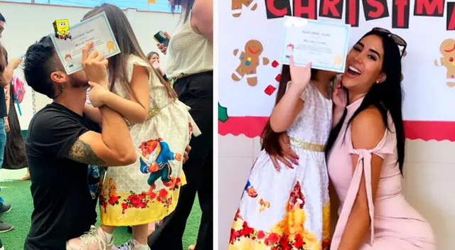 Melissa Paredes y Rodrigo Cuba posan con su hija. Melissa Paredes y Rodrigo Cuba posan con su hija.