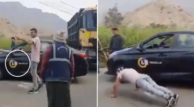 Ronderos obligaron a chofer de Latina a hacer ejercicio. Ronderos obligaron a chofer de Latina a hacer ejercicio.