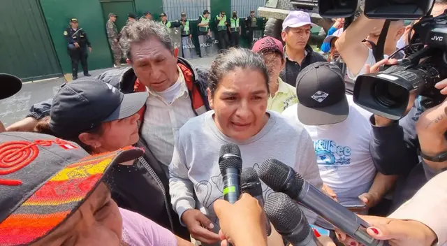 Hermana de Pedro Castillo llega hasta la dinoes