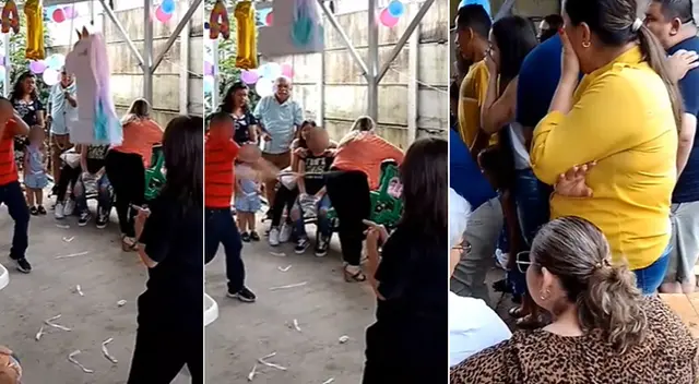 Peculiar escena en una fiesta infantil generó diversas reacciones en TikTok.