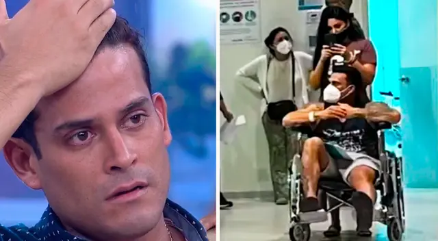 Christian Domínguez al parecer tuvo un accidente.