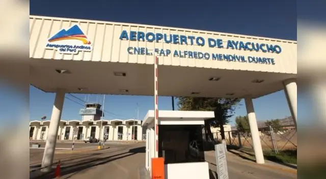 Suspenden actividades en aeropuerto de Ayacucho.