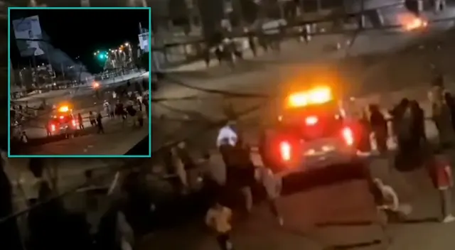 Lanzan piedras a ambulancias que auxiliaba a una embarazada.