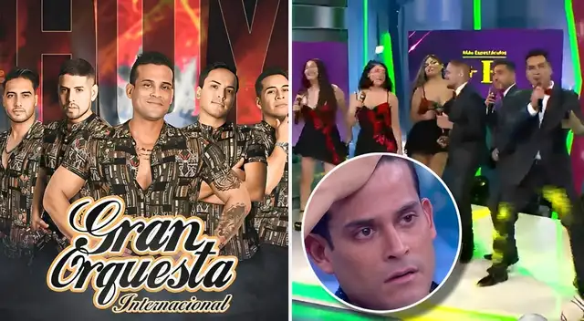 Christian Domínguez se lesionó y esto llevó a que el grupo que lidera llegue al set de Más Espectáculos a cantar un tema navideño sin su presencia. ¡Uy!