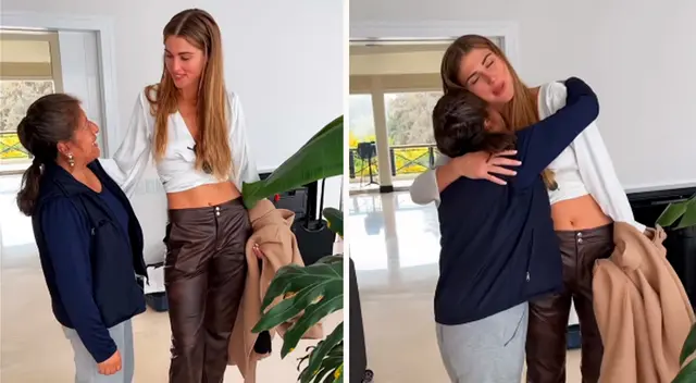 Nana Rous se emocionó al ver a Alessia Rovegno. Nana Rous se emocionó al ver a Alessia Rovegno.