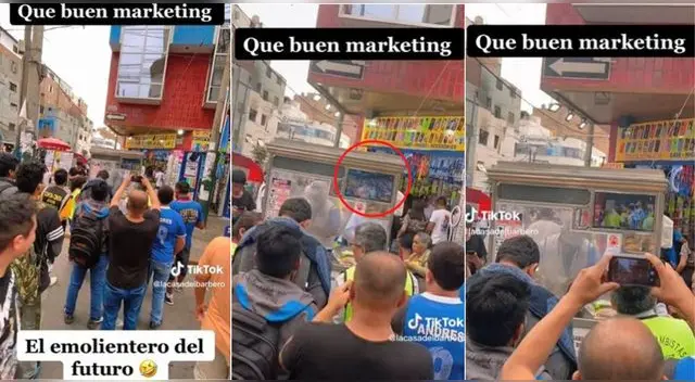 El emolientero peruano sacó toda su creatividad para que le compren más desayunos y es viral en TikTok.
