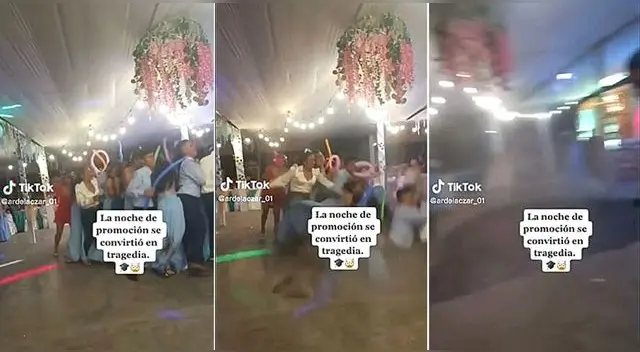 Los jóvenes estaban disfrutando de su fiesta de graduación, pero pasó lo impensado y son virales en TikTok. Los jóvenes estaban disfrutando de su fiesta de graduación, pero pasó lo impensado y son virales en TikTok.