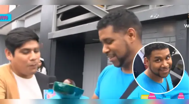 Giselo feliz con premio de Amor y Fuego. Giselo feliz con premio de Amor y Fuego.