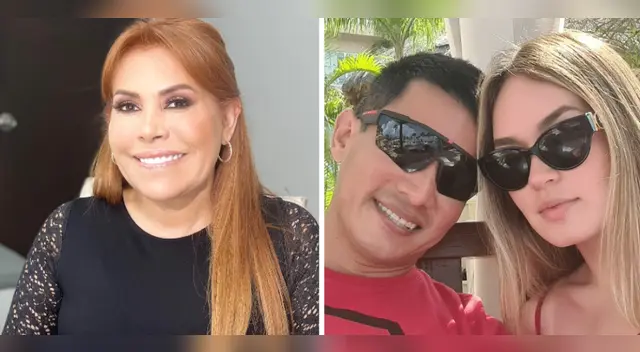 Magaly Medina feliz por Renzo Costa. Magaly Medina feliz por Renzo Costa.