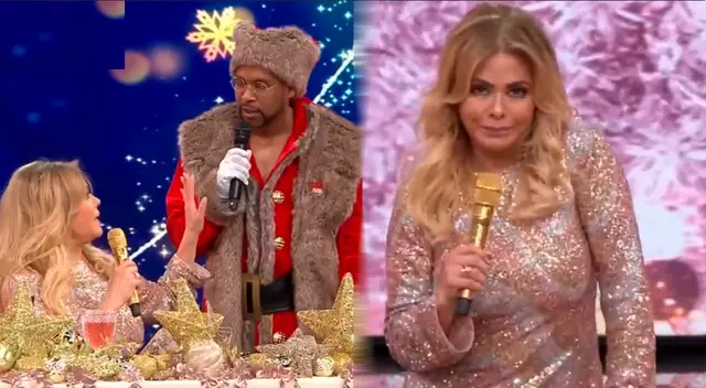 Giselo 'cuadra' a Gisela Valcárcel por la navidad y Papá Noel.