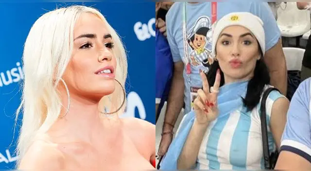 Lali Espósito asistió a los partidos de la Selección Argentina.