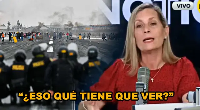 María del Carmen Alva asegura que el responsable de los fallecidos es solo Pedro Castillo.