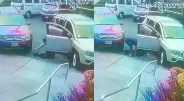 Accidentada estuvo acompañada de sus familiares que la auxiliaron.