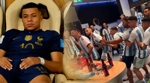 Argentina le canta a Mbappé tras ganar el Mundial Qatar 2022. Argentina le canta a Mbappé tras ganar el Mundial Qatar 2022.