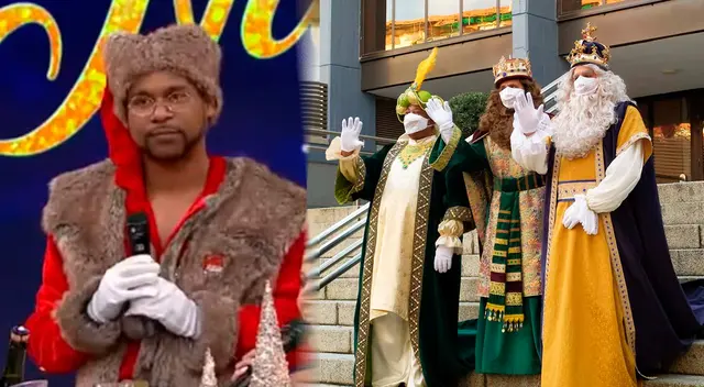 Giselo es confundido por 'Baltazar' el 'Rey Mago', en lugar de Papá Noel. Giselo es confundido por 'Baltazar' el 'Rey Mago', en lugar de Papá Noel.