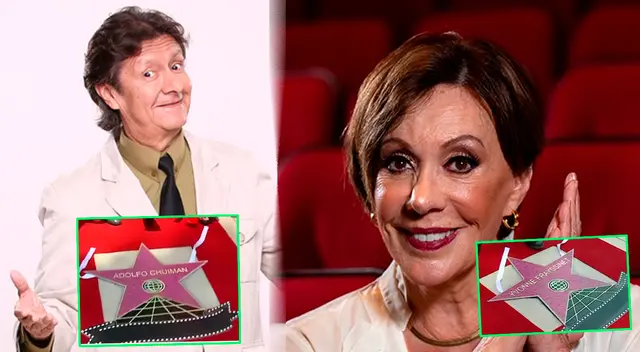 La dupla de actores de 'Al fondo hay sitio' Yvonne Frayssinet y Adolfo Chuiman recibieron su estrella en América.