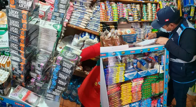 Cigarros incautados en bodegas. Cigarros incautados en bodegas.