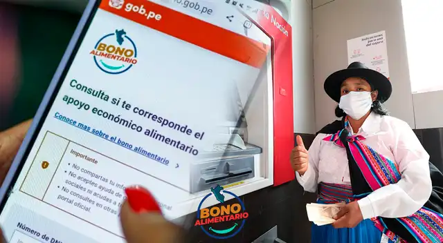 Conoce el link de consulta del bono alimentario de S/. 270 otorgado por el Estado.