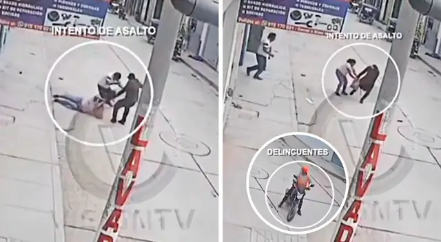 Las víctimas pusieron en riesgo su vida y evitaron que los delincuentes se lleven su dinero.