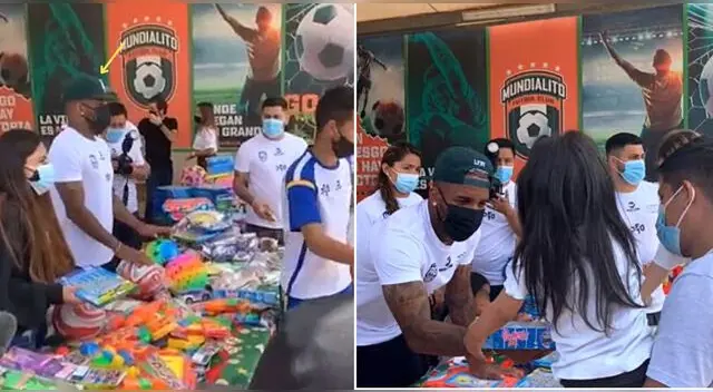 Jefferson Farfán llevó alegría a los niños y niñas de Puente Piedra por Navidad. Jefferson Farfán llevó alegría a los niños y niñas de Puente Piedra por Navidad.