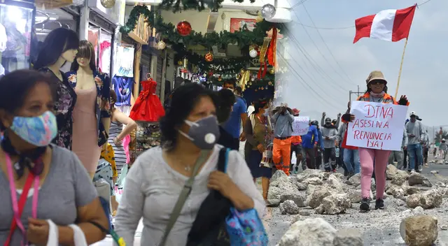 Los comerciantes de Gamarra, no pudieron realizar su esperada campaña navideña por las protestas y vienen rematando sus productos.