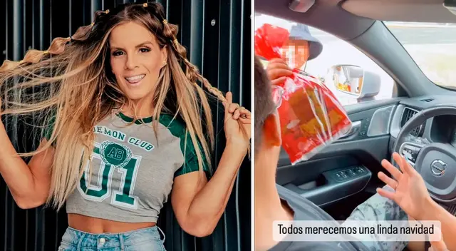 Alejandra Baigorria sorprende a niños. Alejandra Baigorria sorprende a niños.