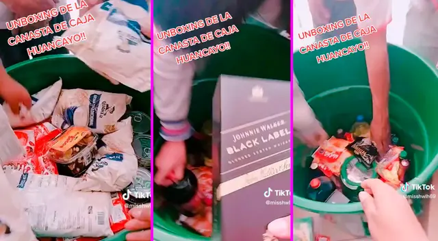 La canasta navideña de Caja Huancayo es viral en TikTok.