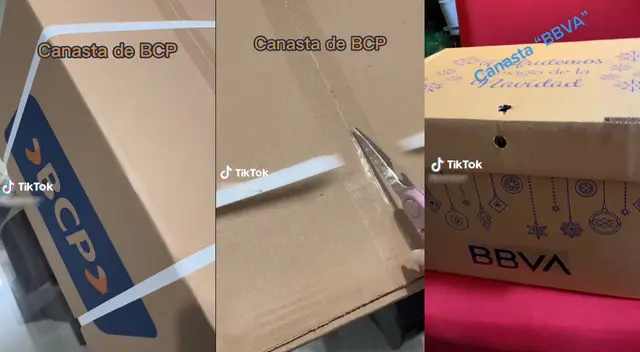 Peculiares videos de las canastas navideñas del BBVA y BCP generaron diversas reacciones en las redes sociales.