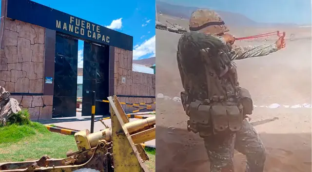 Militares se capacitan frente a manifestaciones en Puno.