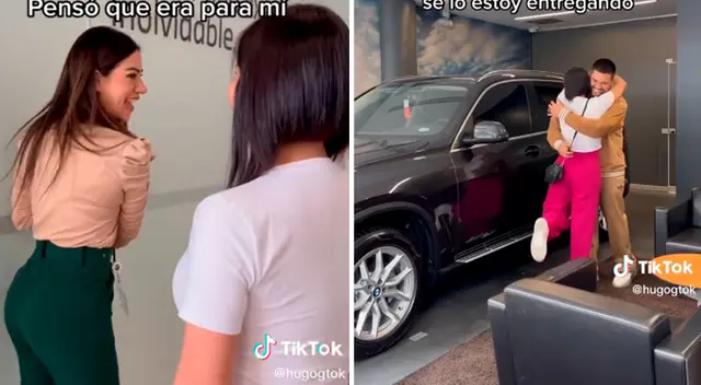 Navidad: joven le regaló tremendo carro a su hermana. Navidad: joven le regaló tremendo carro a su hermana.