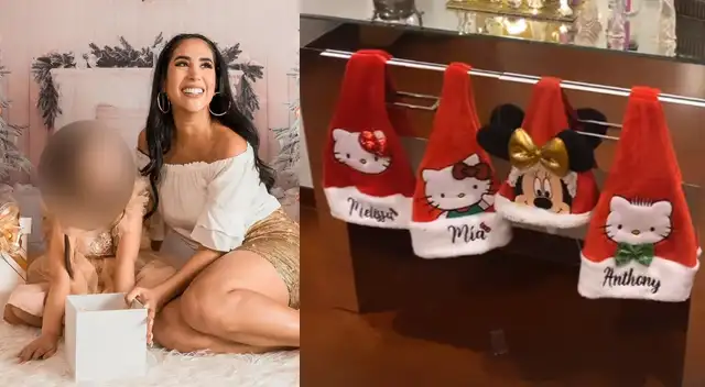 Melissa Paredes pasó Navidad junto Anthony Aranda y la pequeña Mía.