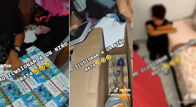 El pequeño por un momento pensó lo peor cuando no vio el PlayStation 4.