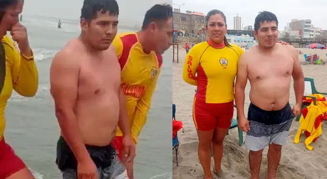 Joven fue rescatado por suboficiales de primera de la Policía Nacional. Joven fue rescatado por suboficiales de primera de la Policía Nacional.