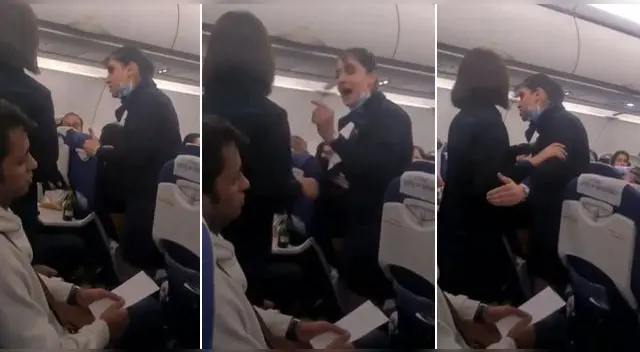 ¿Qué le dijo la azafata al pasajero? ¿Qué le dijo la azafata al pasajero?