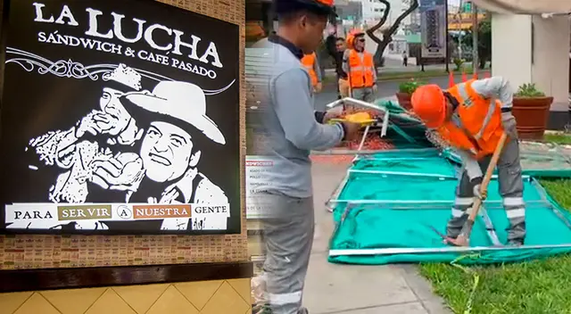 Cierran y desalojan restaurante La Lucha Cierran y desalojan restaurante La Lucha