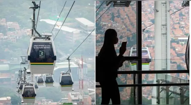 La pareja colombiana aprovechó la soledad de la cabina para grabarse teniendo relaciones sexuales en Medellín.