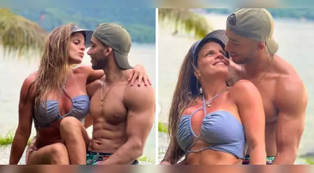 Said Palao y Alejandra Baigorria románticos en Brasil.