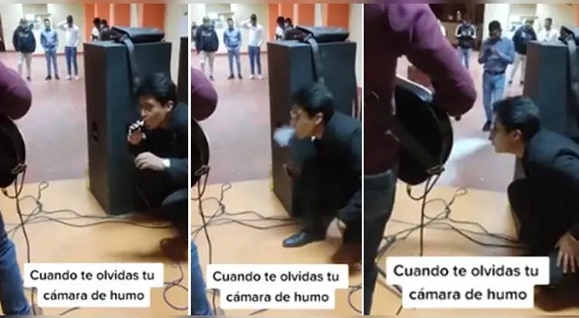 La particular escena se ha vuelto viral en las redes.