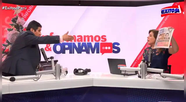 Wilfredo Robles le gritó a periodista de exitosa y negó haber sido integrante de Sendero Luminoso.