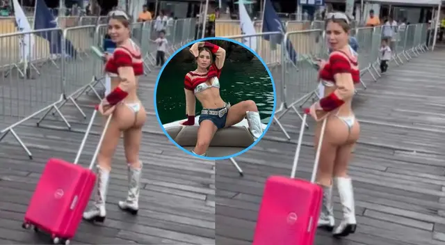 Flavia Laos causa polémica por outfit en la playa Flavia Laos causa polémica por outfit en la playa