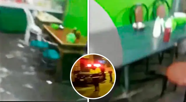 Ate. La víctima disfrutaba de un caldo de gallina con su pareja y fue acribillado.