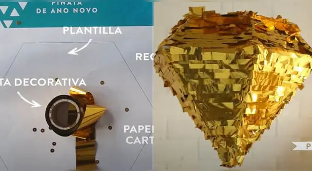 Así puedes armar tu piñata por Año Nuevo.