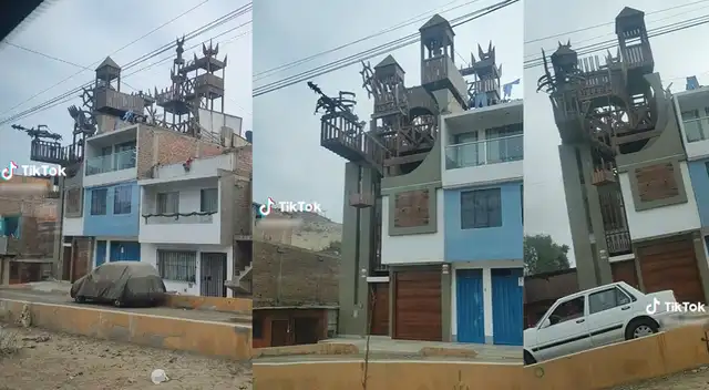 Singular escena de una casa captada por usuario se hizo viral en TikTok.