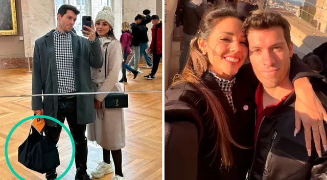 Luciana Fuster explicó que Patricio Parodi había olvidado el bolso mientras iban de compras. Luciana Fuster explicó que Patricio Parodi había olvidado el bolso mientras iban de compras.