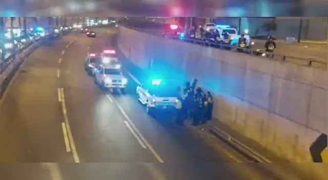 Lugar donde delincuente es abatido por la policía