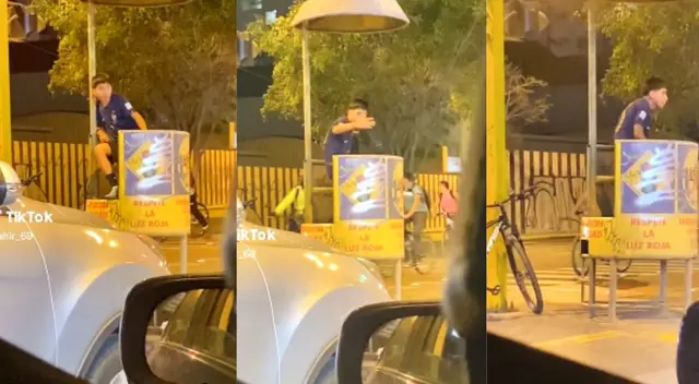 Daba indicaciones a los autos para evitar un congestionamiento. Daba indicaciones a los autos para evitar un congestionamiento.