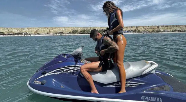 Hugo García y Alessia Rovegno también viajaron a las playas para disfrutar del Año Nuevo 2022 con sol. Este año, ella se prepara para el Miss Universo 2023.