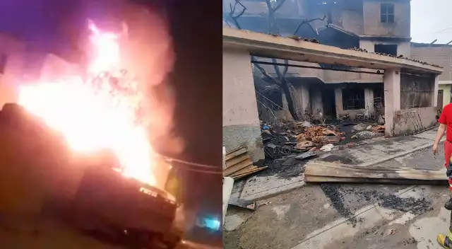 Incendio de código 3 consume depósito en San Juan de Lurigancho